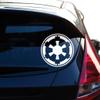 Yoonek Graphics Galactic Empire Emblem Crest Decal Sticker for Car Window, Laptop, Motorcycle, Walls, Mirror and More. # 477 (12", White) view 2