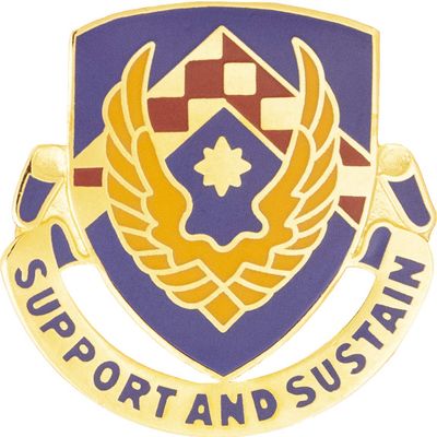 Aviation Logistics School Unit Crest (Support And Sustain)