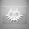 Yoonek Graphics Majoras Mask Skin Decal Sticker for Car Window, Laptop, Motorcycle, Walls, Mirror and More. # 552 (8" x 9.7", White) view 3