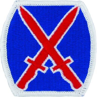 10th Infantry Division (Mountain) Patch (Full Color)
