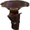 44/45 Caliber Weave Pattern Western Leather Gun Holster Size 44 view 1