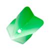 LSTYLE Dart Flights - L3 PRO Shape - 2 Tone Clear White with Green | Set of 3 | for Soft & Steel Tip Darts view 3