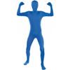 Full Body Stretchable Spandex Blue Party Suit - Adult Large (Up to 5'10"), 1 Piece - Plain Design for Halloween, Cosplay, and Themed Parties view 1