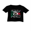 TOOLOUD Hecho en Mexico Design - Mexican Flag Infant T-Shirt Dark Black - 18Months view 1