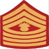 USMC Chevron Gold on Red (Pair) (Male, Master Gunnery Sergeant) view 1