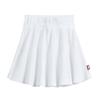 Made in USA Little Girls Cotton Twirly Skirt Perfect for Sensitive Skin/SPD/Sensory Friendly for School or Play Fall/Spring, White, Size 6 view 1