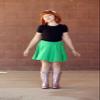 Made in USA Little Girls Cotton Twirly Skirt Perfect for Sensitive Skin/SPD/Sensory Friendly for School or Play Fall/Spring, White, Size 6 view 2