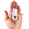 ADROIT (2 Pack) Mini Thermometer & Compass | 2.5" x 1" Size (6.4 cm x 2.5 cm) | Precise 0.5 Compass (1.3 cm) & 1.5" Thermometer (3.8 cm) | -30C to 120F Range | Includes Keyring view 3