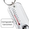ADROIT (2 Pack) Mini Thermometer & Compass | 2.5" x 1" Size (6.4 cm x 2.5 cm) | Precise 0.5 Compass (1.3 cm) & 1.5" Thermometer (3.8 cm) | -30C to 120F Range | Includes Keyring view 4