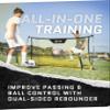 SKLZ Quickster Soccer Trainer - Dual-Sided Rebounder for Solo Passing, Receiving, Trapping Practice - Large & Small Rebound Net - Weather Resistant - Adjustable Frame, Metal Stakes & Carry Bag view 2