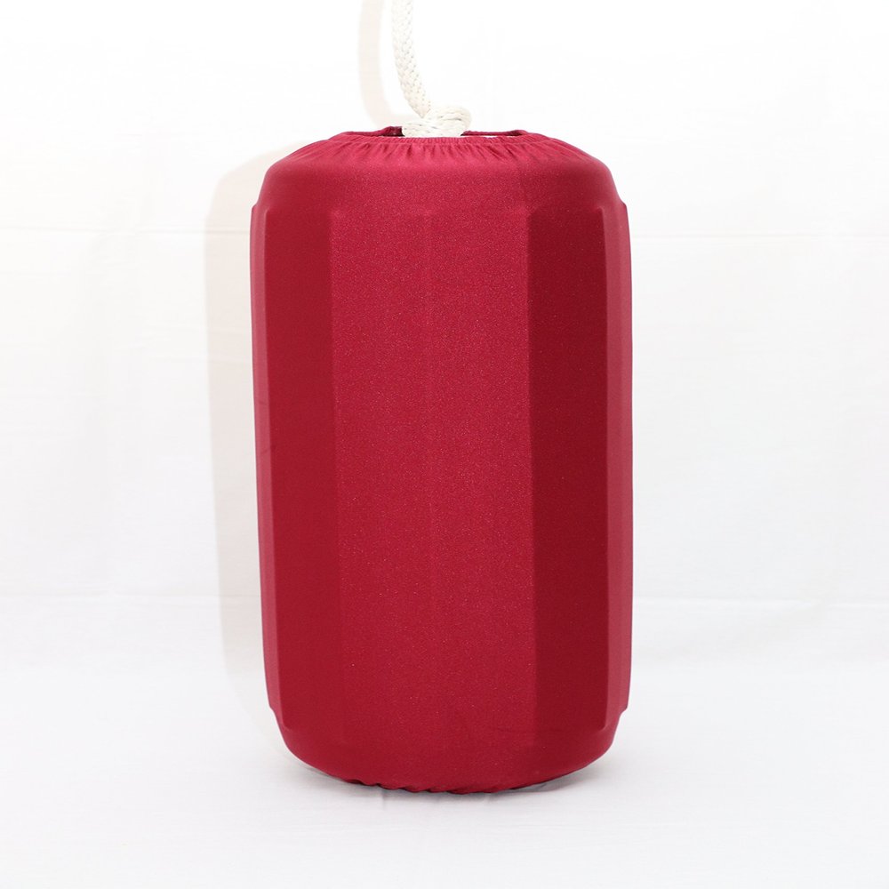 Bumper Buddies Boat Fender Cover (2 per pkg) Fits Taylor Made Big B#3 (10" x 26") Center Rope Tube Marine Fender by Kansas Creations (Red)