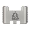 NDZ Performance Aluminum Slide Racker Assist Back Plate for Gen 1-5 Glock 17 19 19x 22 23 24 26 27 31 32 33 34 35 45 47 49, Improved Slide Grip, Silver - Celtic Knot view 1