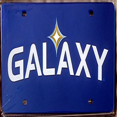 LA Galaxy Los Angeles Deluxe Blue Laser Cut in-Laid License Plate Tag MLS Soccer