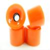70mm Longboard Skateboard Wheels + ABEC 7 Bearings Spacers (Solid Orange) view 2