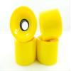 70mm Longboard Skateboard Wheels + ABEC 7 Bearings Spacers (Solid Yellow) view 2