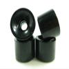 70mm Longboard Skateboard Wheels + ABEC 7 Bearings Spacers (Solid Black) view 2