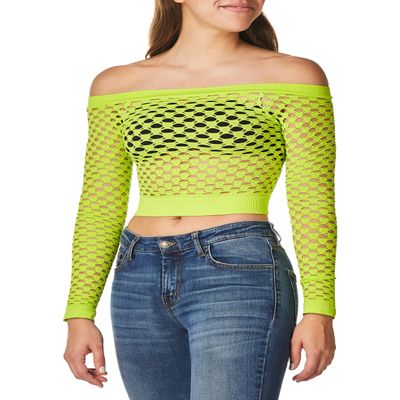 amscan Women Retro Collection, Neon Green, Adult Free Size