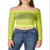 amscan Women Retro Collection, Neon Green, Adult Free Size view 3