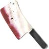 Plastic Bloody Cleaver - 17.5" (1 Count) - Perfect Realistic Accessory for Costumes & Haunted Houses, Red view 1