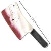 Plastic Bloody Cleaver - 17.5" (1 Count) - Perfect Realistic Accessory for Costumes & Haunted Houses, Red view 2