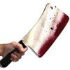 Plastic Bloody Cleaver - 17.5" (1 Count) - Perfect Realistic Accessory for Costumes & Haunted Houses, Red view 3