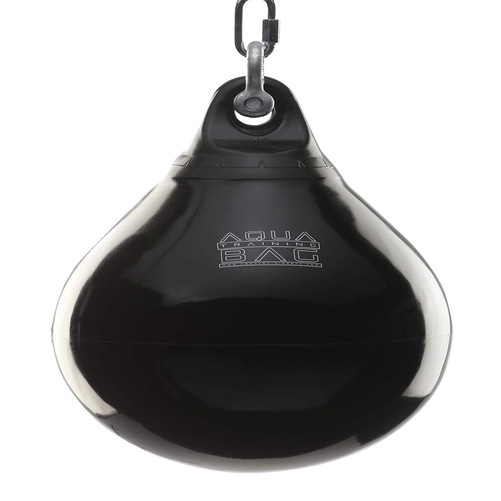 Aqua Training 75 lb. Punching Bag, 15" Water Filled Teardrop Shape for Boxers of All Skill Levels, Vinyl Construction, Ceiling Mount or Stand Compatible, UV Resistant, Black Eye 2020136428