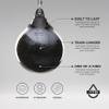 Aqua Training 75 lb. Punching Bag, 15" Water Filled Teardrop Shape for Boxers of All Skill Levels, Vinyl Construction, Ceiling Mount or Stand Compatible, UV Resistant, Black Eye  2020136428 view 2