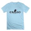 CounterStrike Global Offensive Cute 100% Cotton SkyBlue T Shirts For Guys Size S view 1