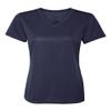 Augusta Sportswear Ladies Moisture-Wicking V-Neck T-Shirt, XL, Navy view 1