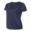Augusta Sportswear Ladies Moisture-Wicking V-Neck T-Shirt, XL, Navy view 2