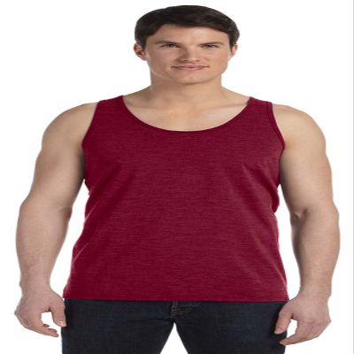 Bella Mens Unisex Jersey Tank(3480)-RED Triblend-S
