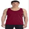 Bella Mens Unisex Jersey Tank(3480)-RED Triblend-S view 1