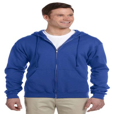 Jerzees 8 oz., 50/50 NuBlend Fleece Full-Zip Hood (993)- ROYAL,3XL