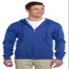 Jerzees 8 oz., 50/50 NuBlend Fleece Full-Zip Hood (993)- ROYAL,3XL view 1