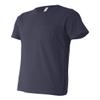 Bella + Canvas Men's Jersey Short-Sleeve Pocket T-Shirt (3021)- NAVY,2XL view 2