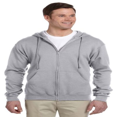Jerzees 8 oz., 50/50 NuBlend Fleece Full-Zip Hood (993)- OXFORD,L