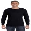 Jerzees 5.6 oz. 50/50 Heavyweight Blend Long-Sleeve T-Shirt (29L) Black, XL view 1