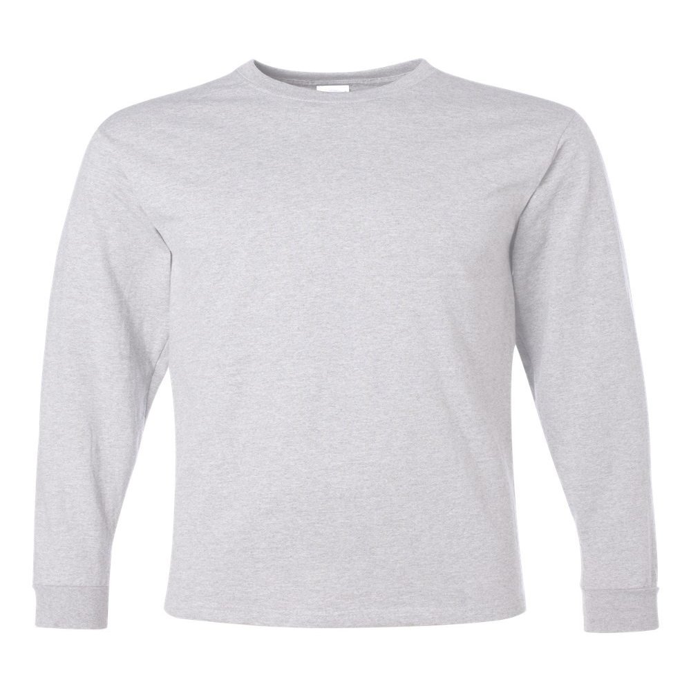 5.6 oz. 50/50 Heavyweight Blend Long-Sleeve T-Shirt (29L) Ash, S