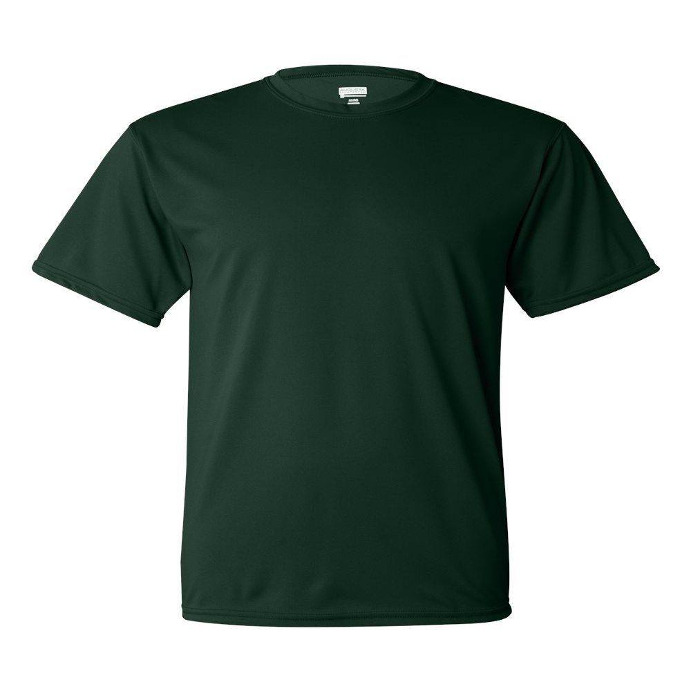 Augusta Sportswear 100% Polyester Moisture-Wicking T-Shirt, Small, DARK GREEN