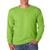 Jerzees 5.6 oz. 50/50 Heavyweight Blend Long-Sleeve T-Shirt (29L) Kiwi Green, M view 2