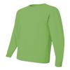 Jerzees 5.6 oz. 50/50 Heavyweight Blend Long-Sleeve T-Shirt (29L) Kiwi Green, M view 4