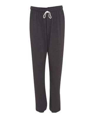 Bella + Canvas Unisex Fleece Long Scrunch Pant (3737)- DK GREY HEATHER,L