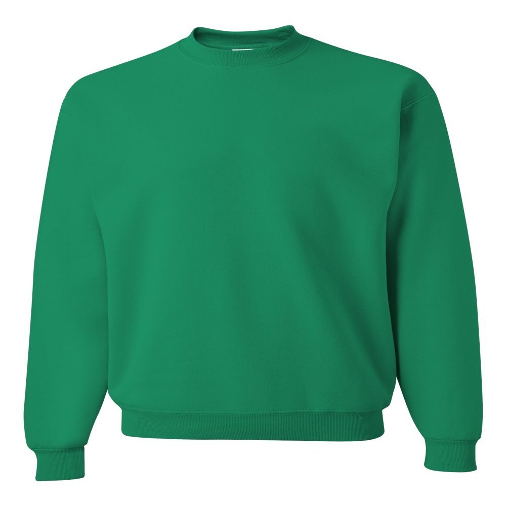 Jerzees 8 oz. 50/50 Fleece Crew (562) Kelly Green, L