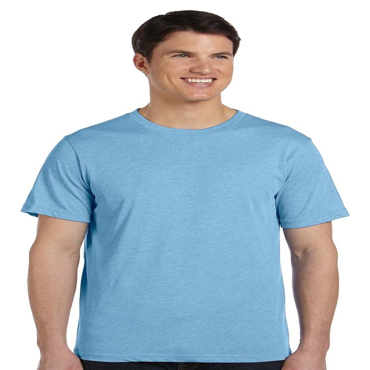 Bella Canvas Triblend Short-Sleeve T-Shirt (3413C) Blue Triblend, XS
