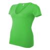 Bella + Canvas Womens Jersey Short-Sleeve Deep V-Neck T-Shirt (B6035)- NEON GREEN,2XL view 3