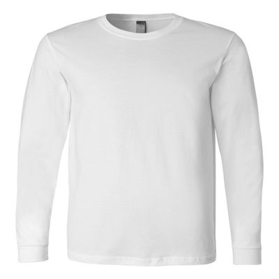 Bella Canvas Jersey Long-Sleeve T-Shirt (3501) White, L