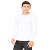 Bella Canvas Jersey Long-Sleeve T-Shirt (3501) White, L view 3