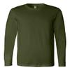 Bella Canvas Jersey Long-Sleeve T-Shirt (3501) Olive, M view 1