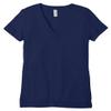 Bella Canvas Triblend Short-Sleeve Deep V-Neck T-Shirt (8435) Navy Triblend, XL view 1