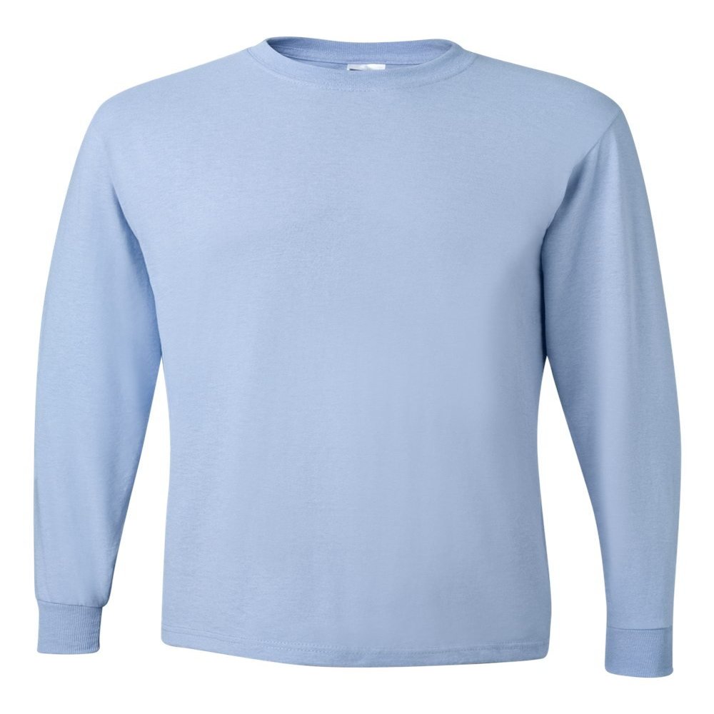 Jerzees 5.6 oz. 50/50 Heavyweight Blend Long-Sleeve T-Shirt (29L) Light Blue, M